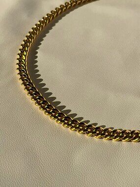 Aouri Cuban Necklace 6.5mm | 18K Gold Plated | New